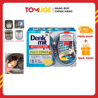 Viên tẩy máy giặt Denkmit Tomlige giặt siêu sạch, hộp 60 viên tẩy vệ sinh lồng máy giặt