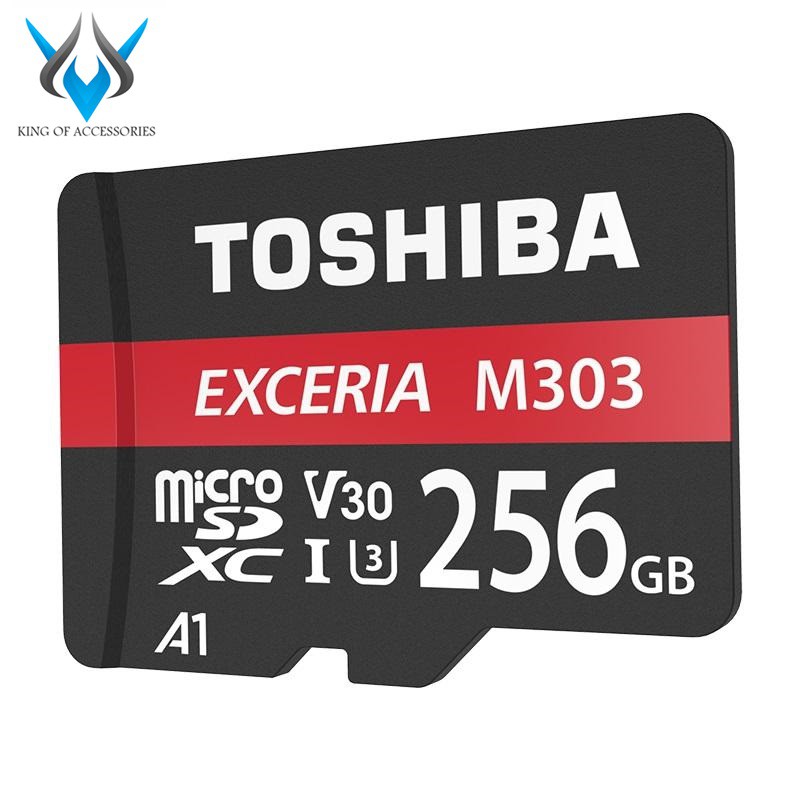 Thẻ nhớ MicroSDXC Toshiba Exceria M303 256GB UHS-I U3 4K V30 A1 R98MB/s W65MB/s (Đen)