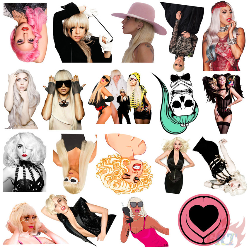 Bộ 50 Miếng Dán Hình Ca Sĩ Gaga - 01