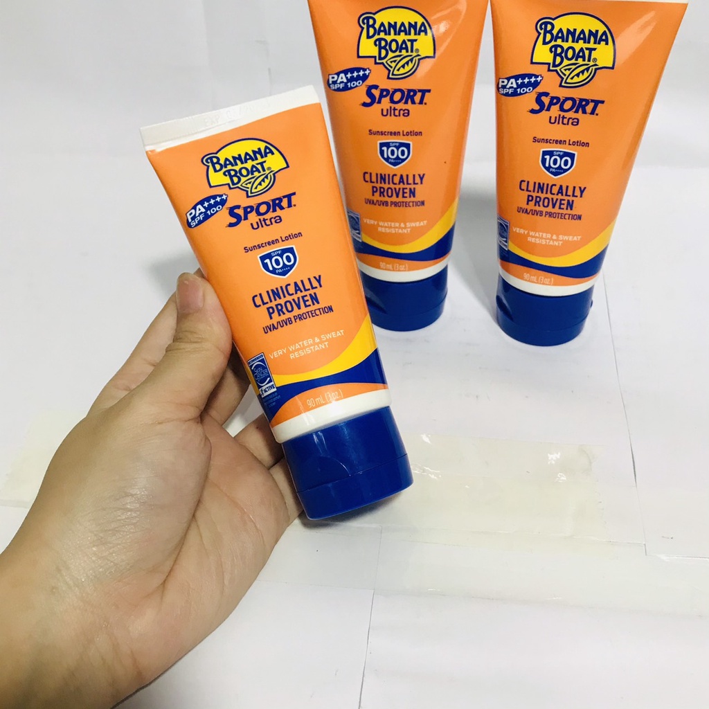 [NHẬP KHẨU MỸ] KEM CHỐNG NẮNG THỂ THAO BANANA BOAT SPORT SPF100 90ML