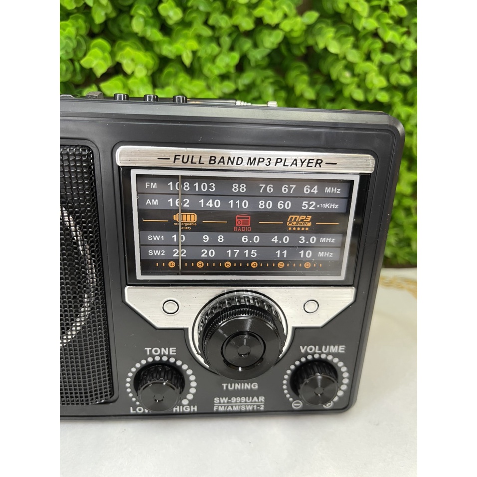 Đài Radio SONY SW-999UAR Cao Cấp. Nghe Đài Radio, FM, Dò Sóng Nhanh, Hỗ Trợ Cắm Thẻ Nhớ, Dễ Dàng Sử Dụng. Bảo Hành 12TH.
