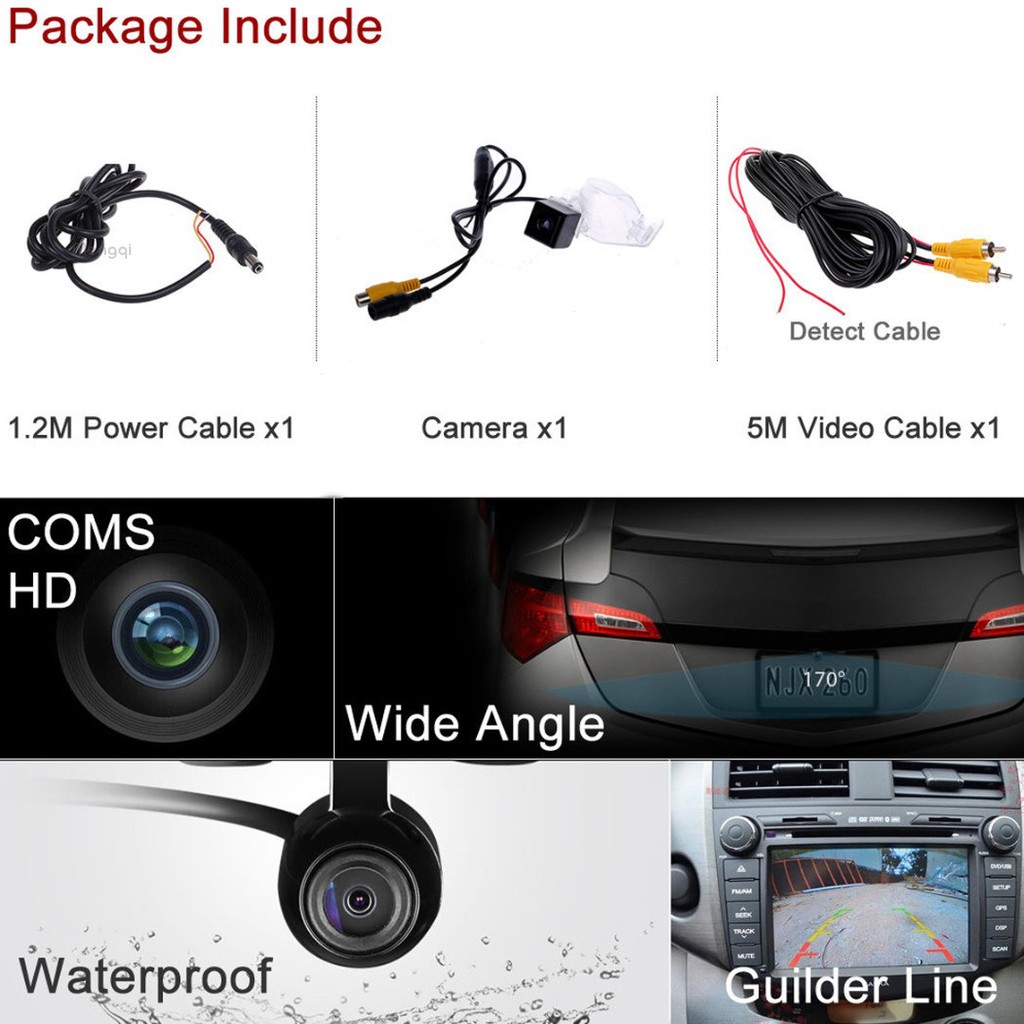 Bộ camera lùi đỗ xe cho xe ô tô Honda CRV Fit Jazz Odyssey | BigBuy360 - bigbuy360.vn