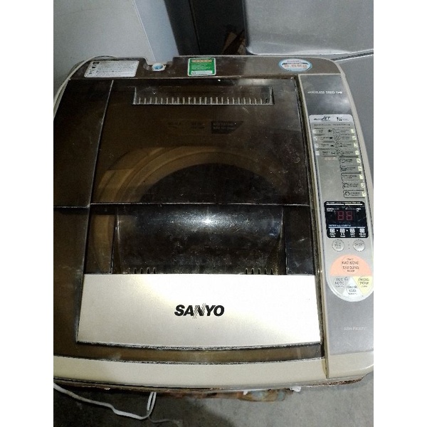 Nắp kính máy giặt sanyo tháo máy 8kg 6 phím