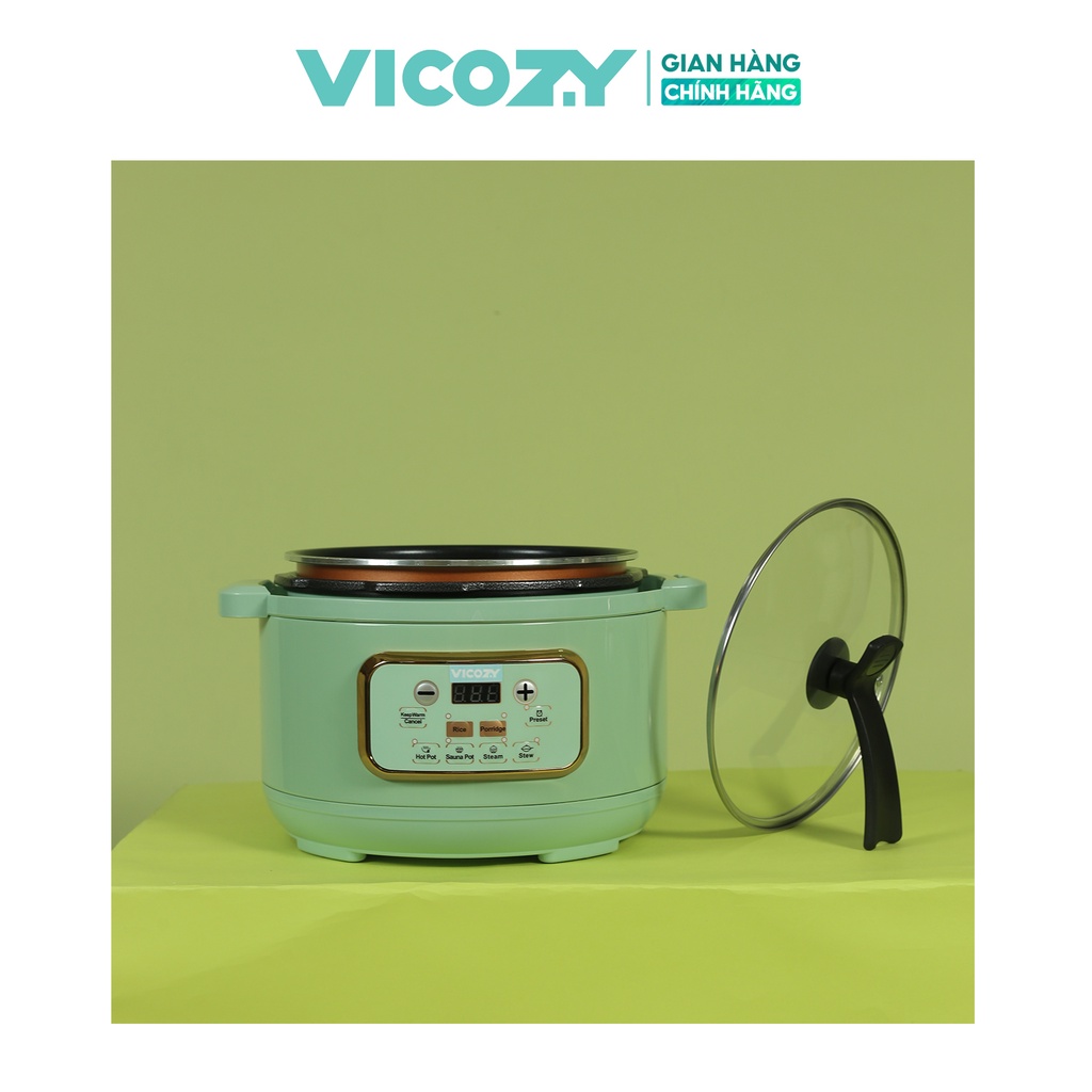 Nắp thủy tinh nồi áp suất đa năng Vicozy Magic Cooking Pot phụ kiện bếp