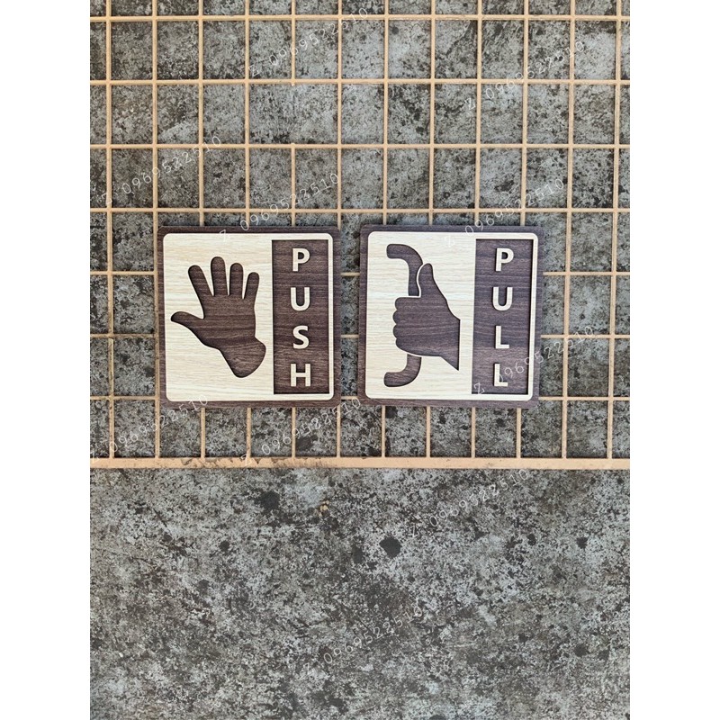 Bảng Kéo-Đẩy, Push-Pull Gỗ Decor