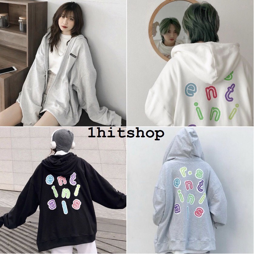 ÁO KHÓAC NỈ HOODIE FORM RỘNG CÁ TÍNH CÓ UP VIDEO HÀNG THẬT