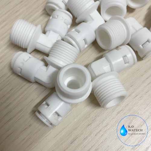Co, cút vuông ,co L ren 17 ra dây 6 hoặc ra dây 10mm nhấn – nối nhanh (co bơm) dùng cho máy lọc nước