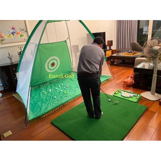 Set lồng 2x3 và thảm swing golf 120 tập trong nhà