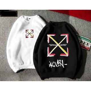 🍁Áo loại 1 Sweater off white ALVIN cực ngầu chất Nỉ Bông ấm áp giá rẻ cho nam và nữ MS02