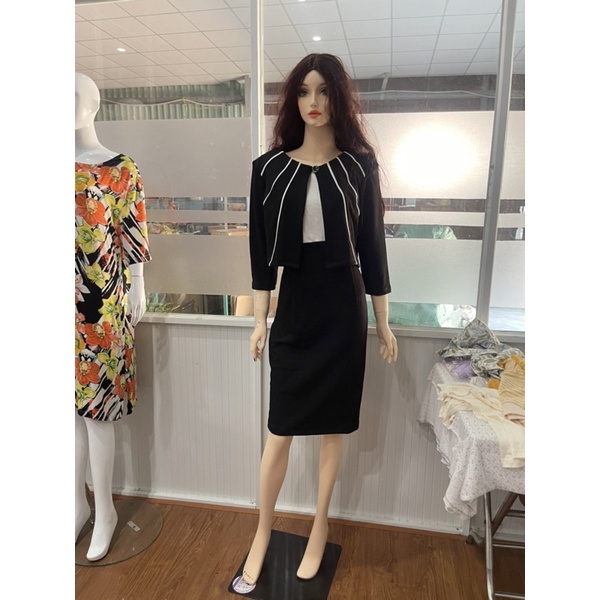 Set áo khoác và đầm rời cho nữ xuất xịn