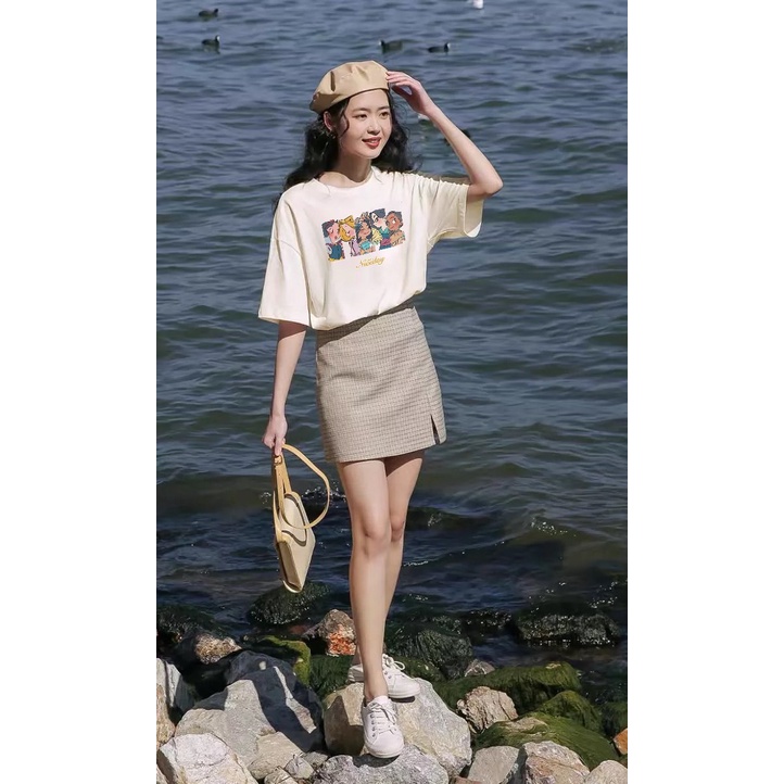 Áo Thun Tay Lỡ Công Chúa Disney 100% Cotton, Áo Phông Rộng Mẫu Mới 2022 𝘽𝙮.𝘾𝙖𝙢𝙘𝙖𝙢 | BigBuy360 - bigbuy360.vn