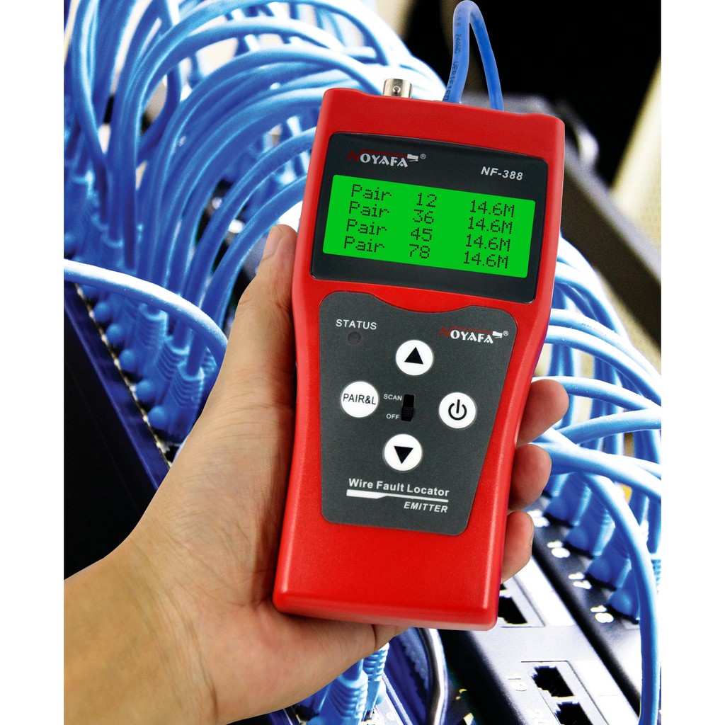 Máy test mạng đa năng NF-388 đo số mét cáp