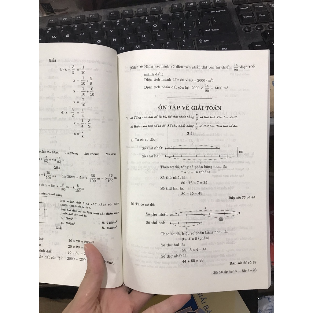 Sách - Combo giải bài tập Toán lớp 5