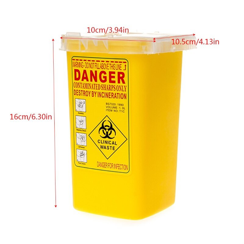 Hộp đựng rác thải dùng trong phun xăm