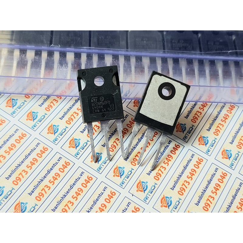 [Combo 3 chiếc] W20NM60FD, STW20NM60FD Mosfet Kênh N 600V-20A TO-3P