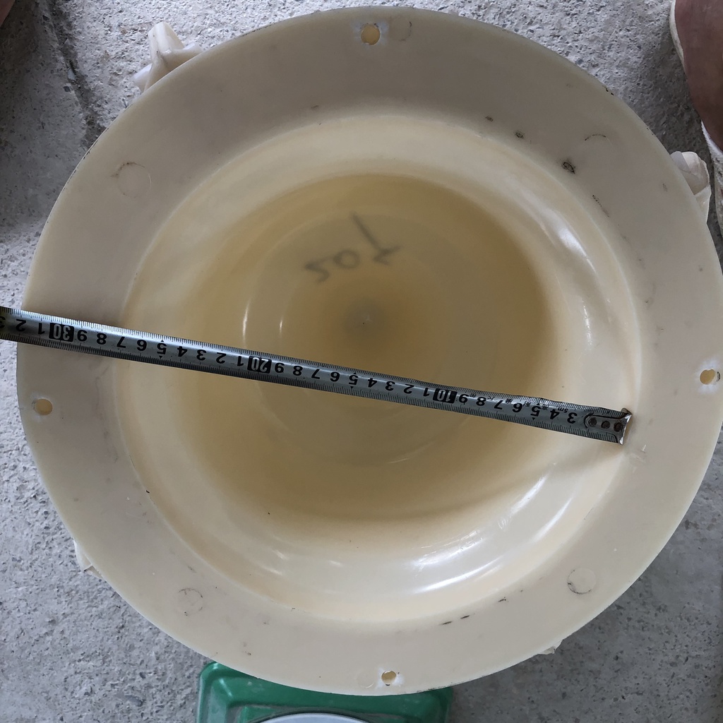 Khuôn đúc chậu cảnh Ly 38, Dùng làm chậu cây cảnh bonsai ngoài trời mới 100% nhựa ABS cao cấp cực bền