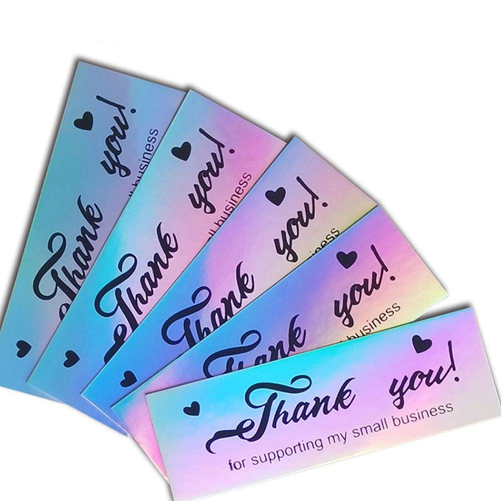 Set 100 Tấm Thiệp Cảm Ơn Có Chữ Thank You Độc Đáo