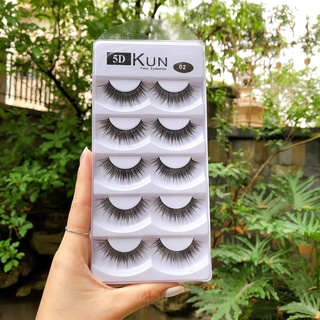 Hộp 5 cặp mi giả Kun 5D