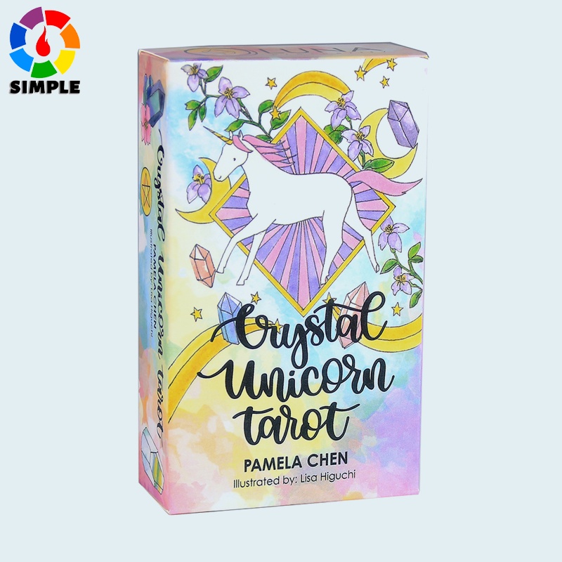 78 Cards Crystal Unicorn Tarot Bộ Bài Tarot 78 Lá Bằng Pha Lê Họa Tiết Kỳ Lân