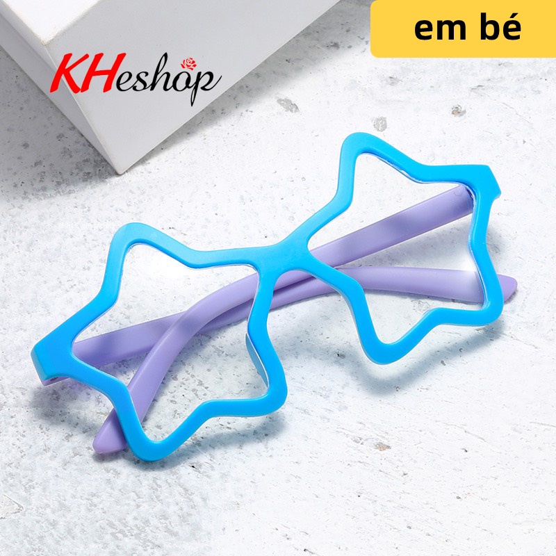 Kính thời trang cho bé chống ánh sáng xanh hình ngôi sao, kiểu dáng dễ thương mã Y3015