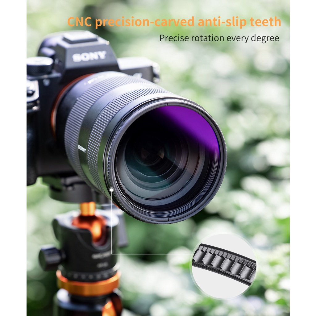 Kính Lọc Hiệu Ứng Trung Tính NANO-X 49-82mm HD GND16 4-Stop Với Lớp Phủ 28