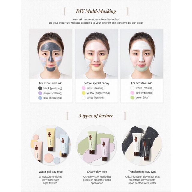 Mặt nạ Innisfree Jeju Volcanic Color Clay Mask