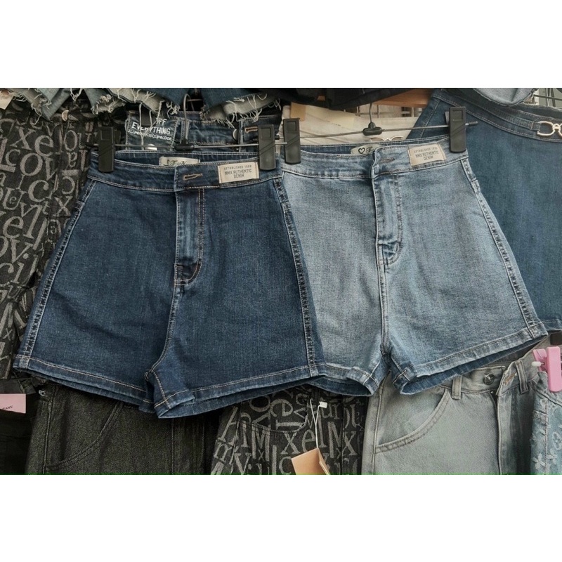 Quần Short bò Nữ Cạp Cao - Gen bụng