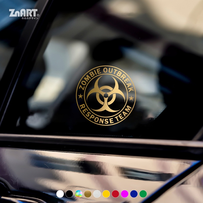Miếng Dán Trang Trí Xe Hơi/ Xe Máy Hình Zombie Phản Quang Độc Đáo Vui Nhộn