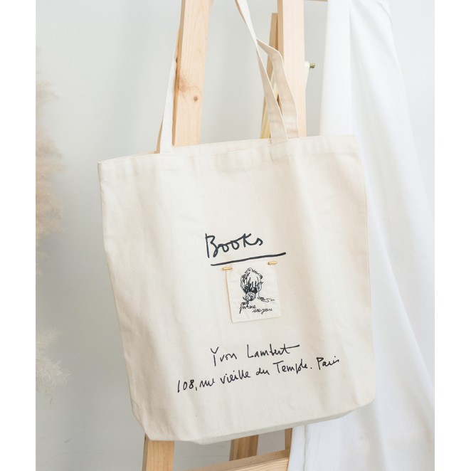 Túi tote vải đeo chéo canvas bag giá rẻ đẹp đi học