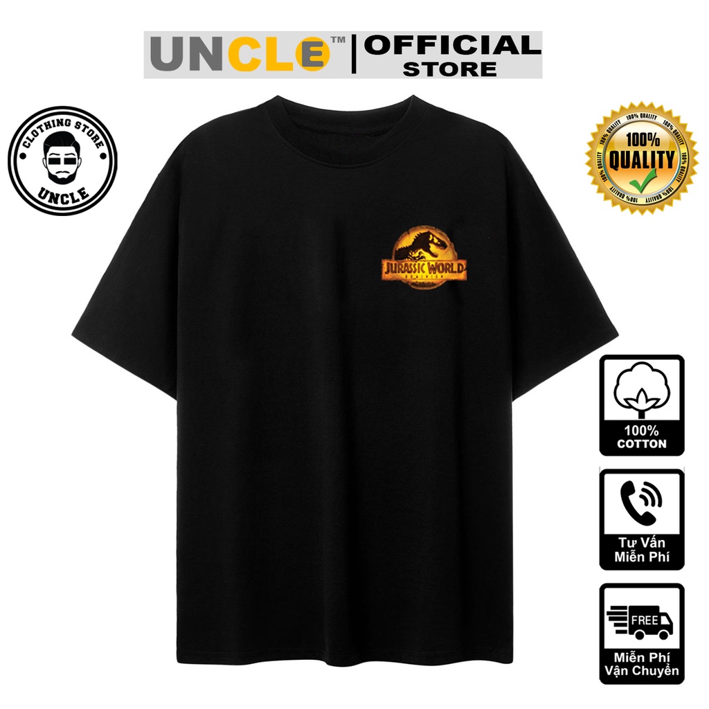 Áo thun Jurassic World Cổ Tròn Cotton - Form Đẹp Unisex 2024
