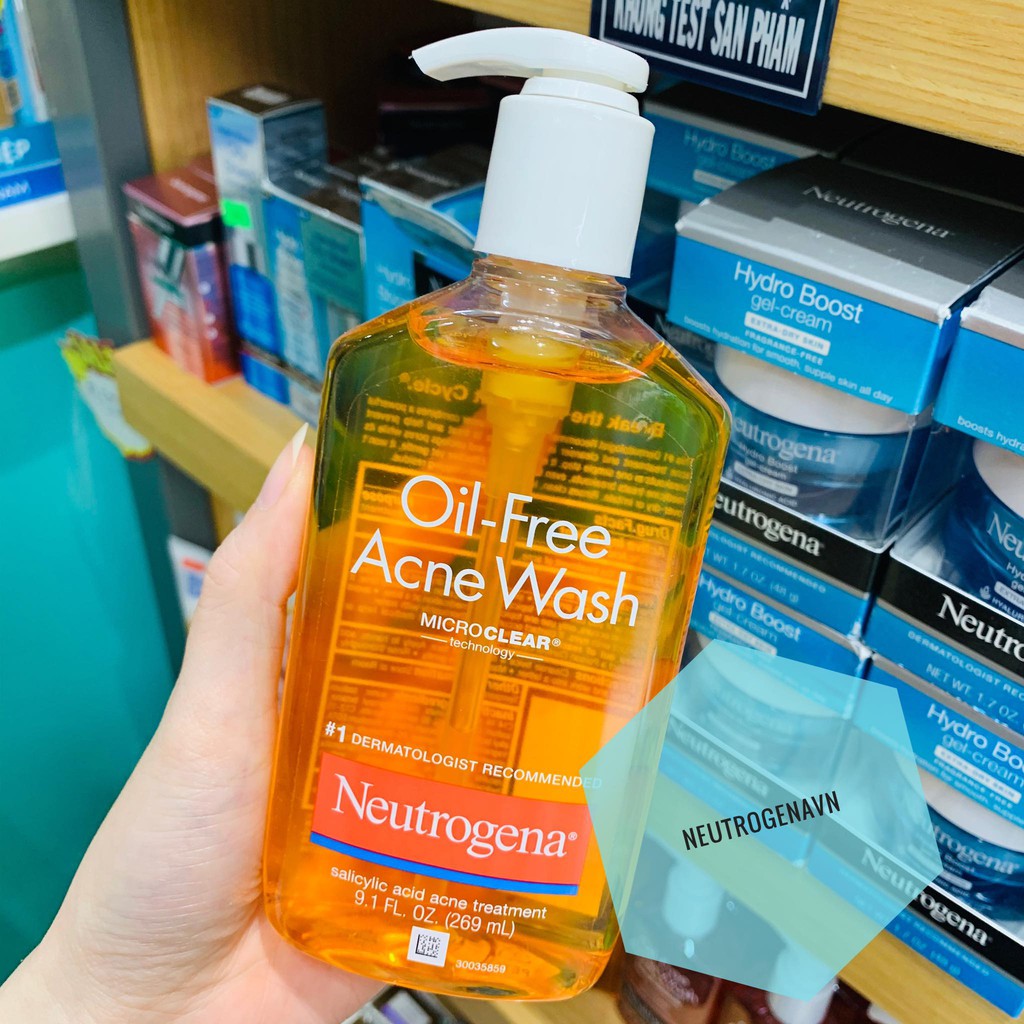 Sửa Rửa Mặt Neutrogena Oil Free Acne Wash (269mL)