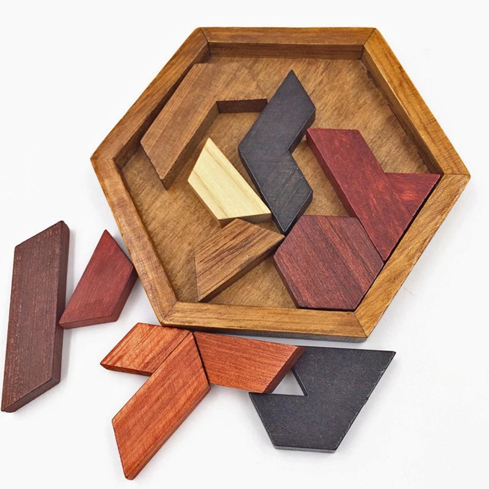 Bảng Lắp Ghép Tangram Bằng Gỗ Cho Trẻ Em Và Người Lớn