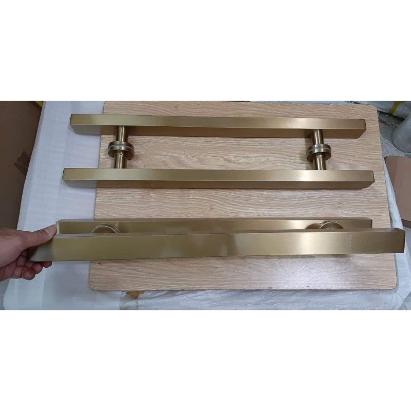 Tay Nắm Cửa Kính inox Vuông Cao Cấp