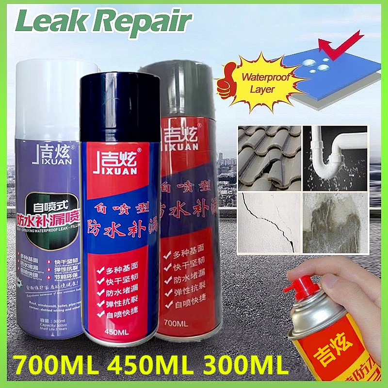 700ML Sửa chữa con dấu rò rỉ Xịt chống thấm Sửa chữa con dấu rò rỉ Xịt chống rò rỉ Dừng chất bịt kín Gutter Mái nhà