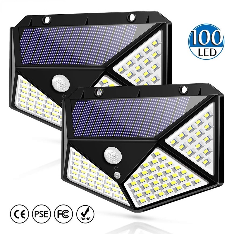 1 Đèn LED Năng Lượng Mặt Trời Cảm Biến Chuyển Động Chống Nước Trang Trí Sân Vườn Ngoài Trời