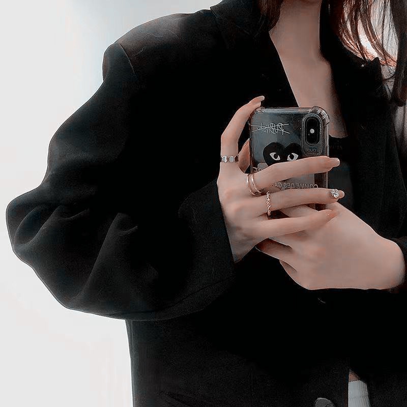 Set 3 Nhẫn Đeo Ngón Tay Phong Cách Hàn Quốc Thời Trang Cho Nữ