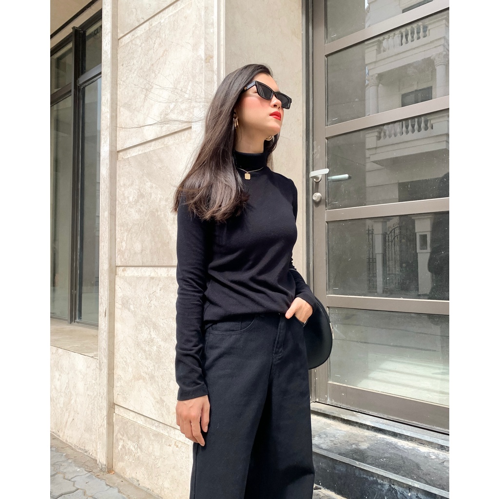 Áo Len Cổ Lọ Vải Dày Elewe HQ3344 | Lana Official