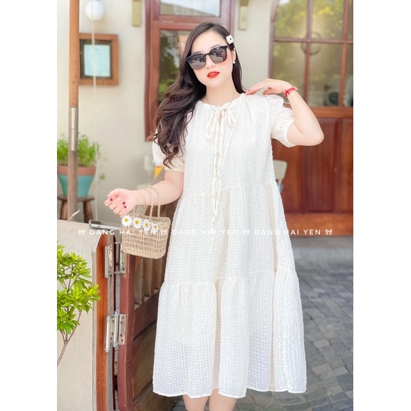 Váy babydoll Zami xốp mềm lót voan tiểu thư