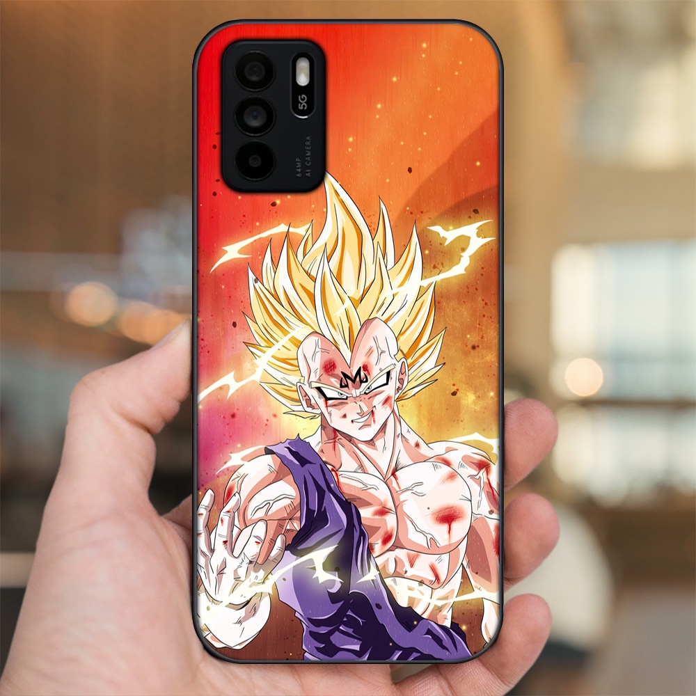 Ốp lưng Oppo Reno 6Z 5G viền đen in hình Vegeta Dragon Ball