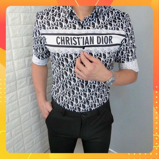 sơ mi họa tiết Dior