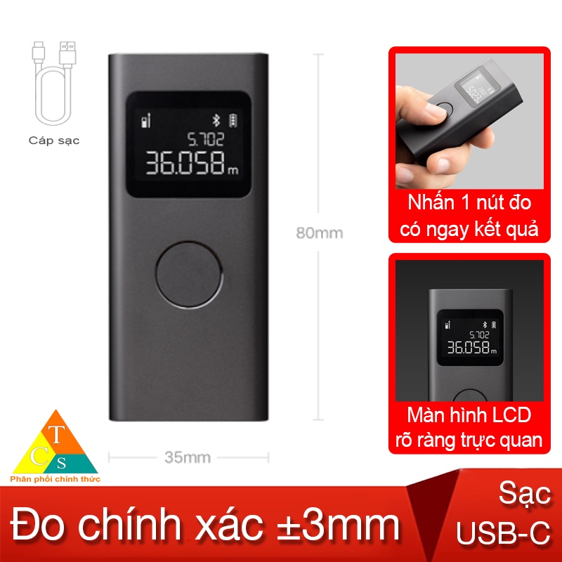 Máy đo khoảng cách bằng tia Laser Xiaomi Mijia MJJGCJYD001QW 40m