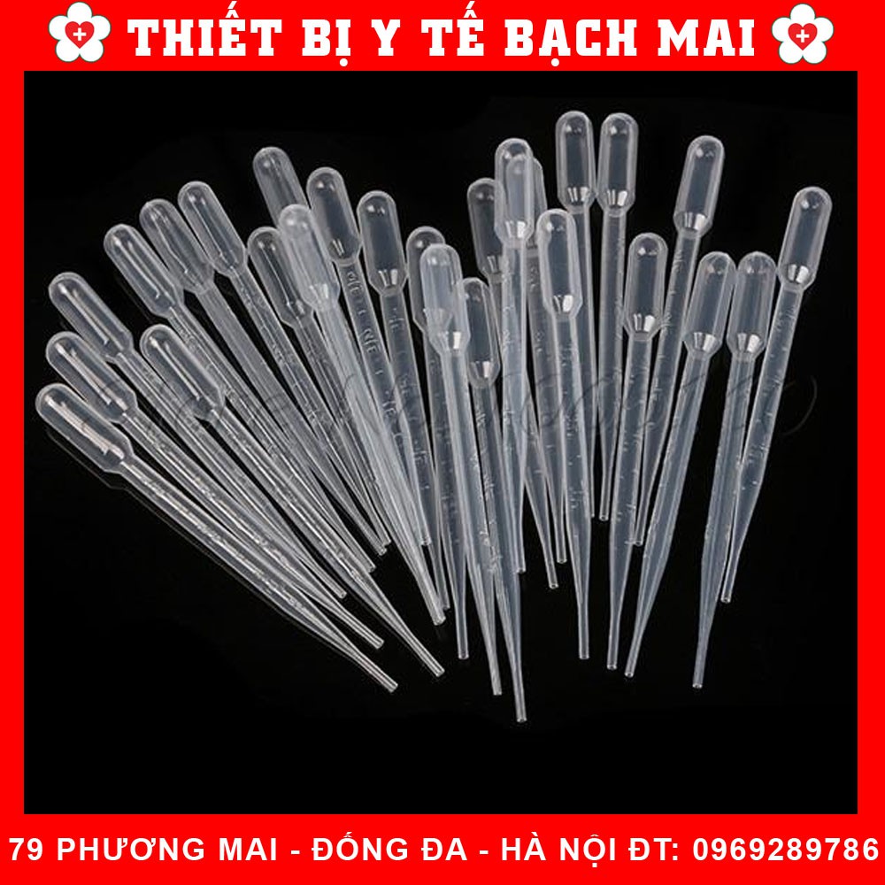 Combo 50 Ống Hút Nhỏ Giọt - Pipet Nhựa Cho Bé Uống Thuốc