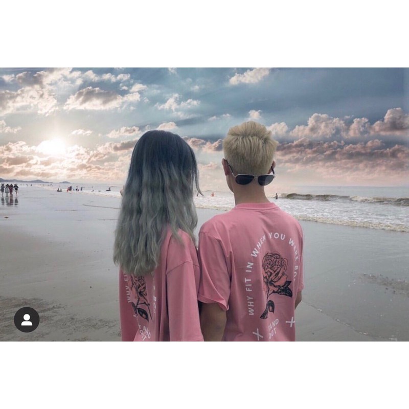 [Mã SKAMSALE06 giảm 10% tối đa 100K đơn 150K] Áo thun unisex from rộng cổ tròn tay lỡ freesize 38 - 70kg Hồng hoa hồng | BigBuy360 - bigbuy360.vn