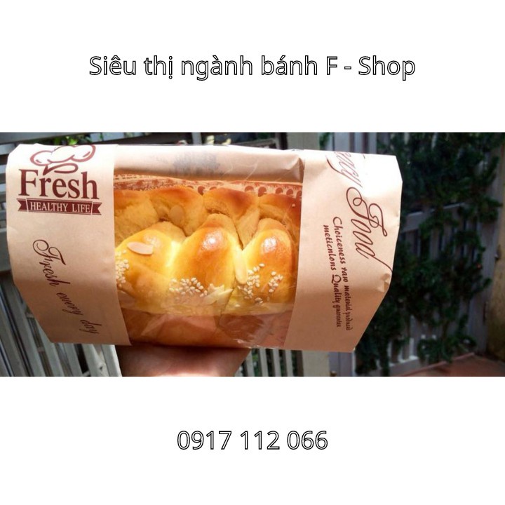 Set 50 Túi Bánh Mỳ Hoa Cúc Ngang