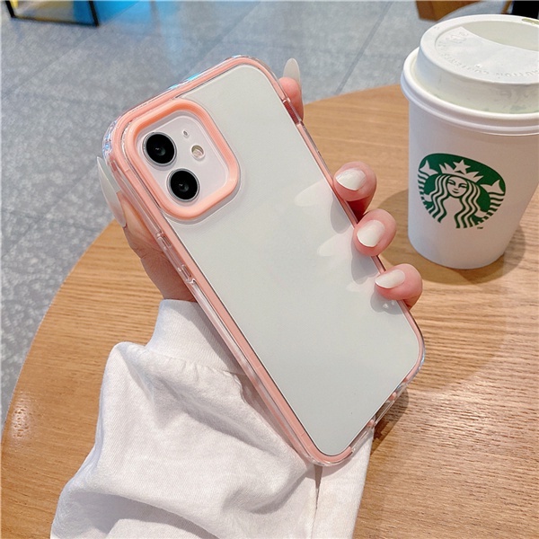For iphone 15 pro max Ốp Điện Thoại Mềm Chống Vỡ Bảo Vệ Camera 2 Trong 1 Màu Trong Suốt Cho compatible for IPHONE 1413ProMax 11 11 PROMAX X XR 7P 8P