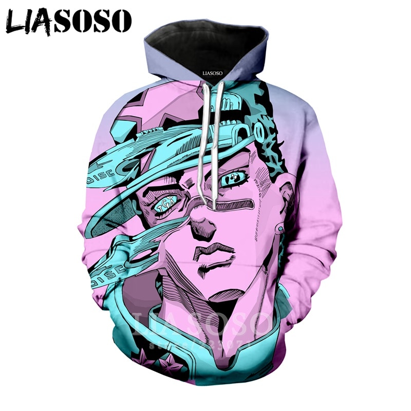 Áo Hoodie Tay Dài In Hình Anime Jojo Bizarre Adventure 3d Cho Nam Nữ