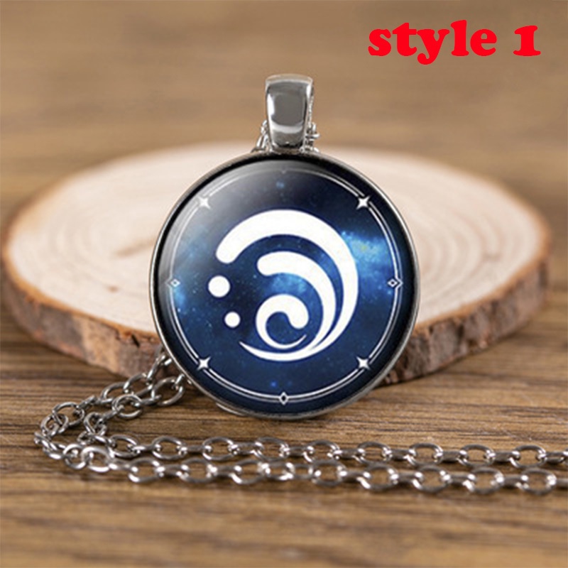 Vòng cổ Phối Mặt Hình Mắt Thần Zhongli Xiao Keqing Trong Game Genshin Impact