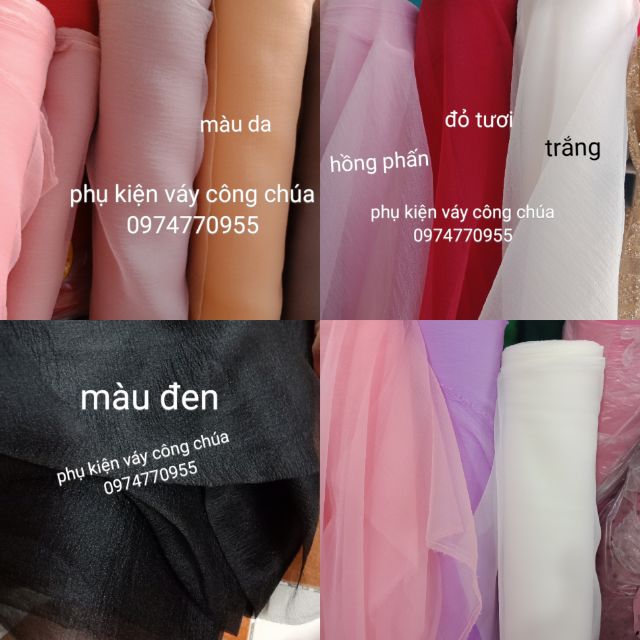 Vải voan xốp (giá 27k/1m)