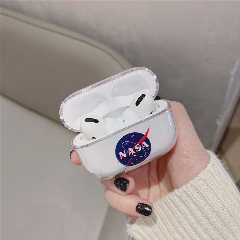 Hộp bảo vệ tai nghe không dây Airpods kết nối Bluetooth trong suốt