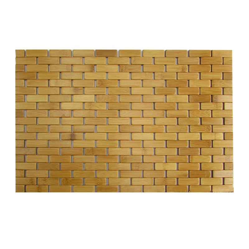 Thảm Chùi Chân Bằng Gỗ Tre Tự Nhiên Chống Trượt Kích Thước 50x70cm